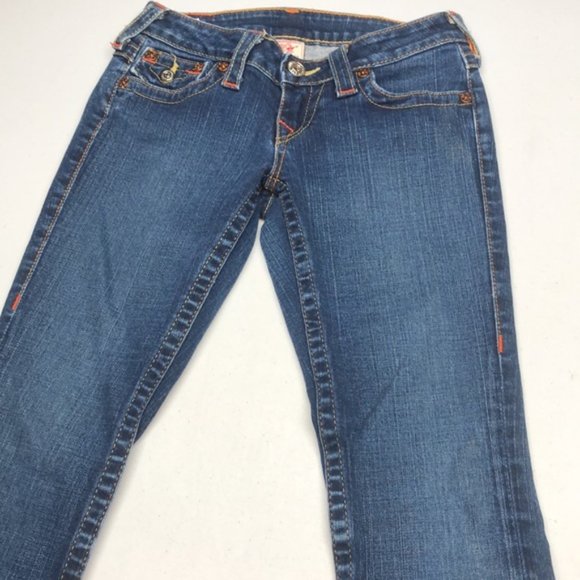 RARE TRUE RELIGION JULIE SKINNY JEANS 26x32 MADE IN USA ๐บ๐ธ - Picture 3 of 13